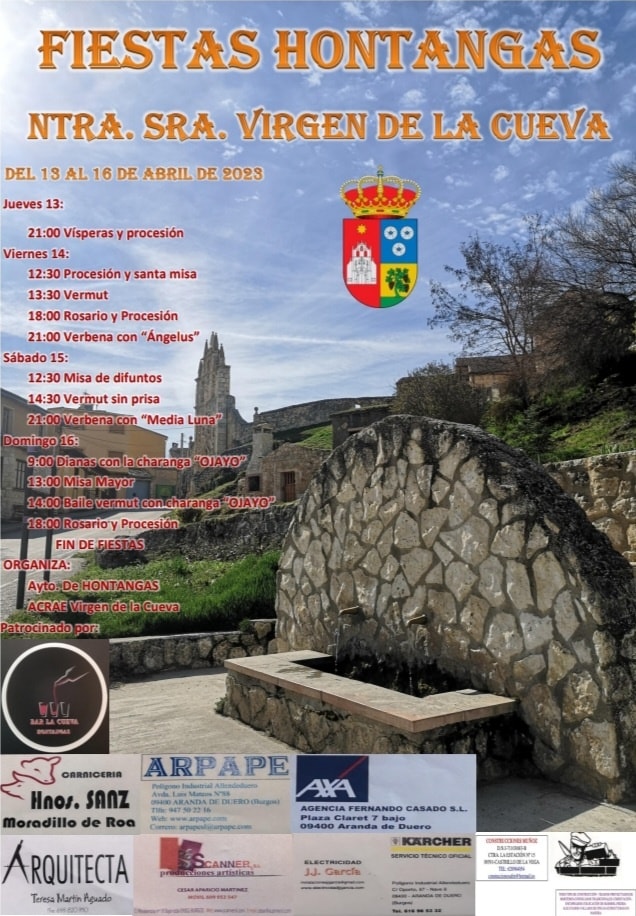 Fiestas patronales en honor a Nuestra Señora de la Cueva 2023 Hontangas